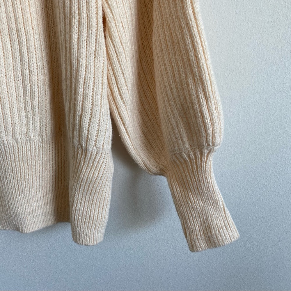 H&M Flounced Rib Knit Ruffle Sweater - Picture 9 of 10